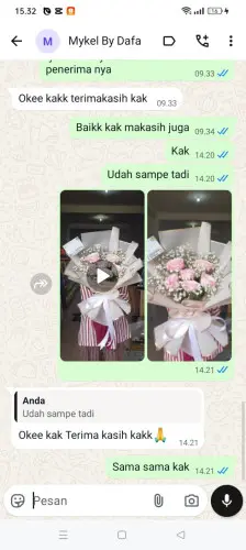 Testimonial Buket Bunga ungkal