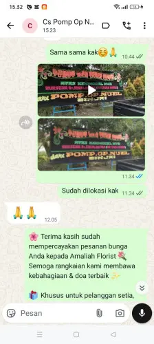 Testimonial Papan Bunga ungkal