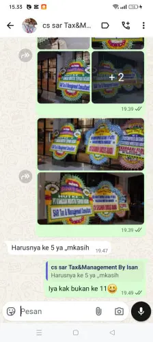 Testimonial Papan Bunga ungkal