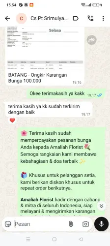 Testimonial Papan Bunga ungkal
