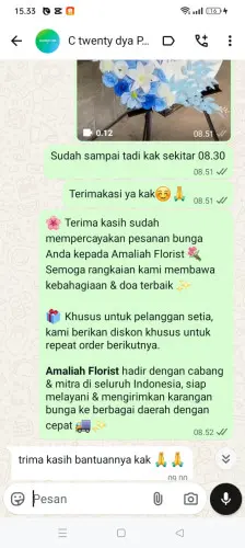 Testimonial Standing Flower ungkal