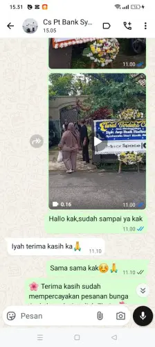Testimonial Papan Bunga ungkal